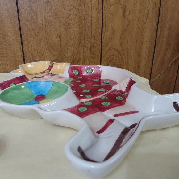 2 Large Chip & Dip Trays Beach Design Decor - Picture 6 of 10